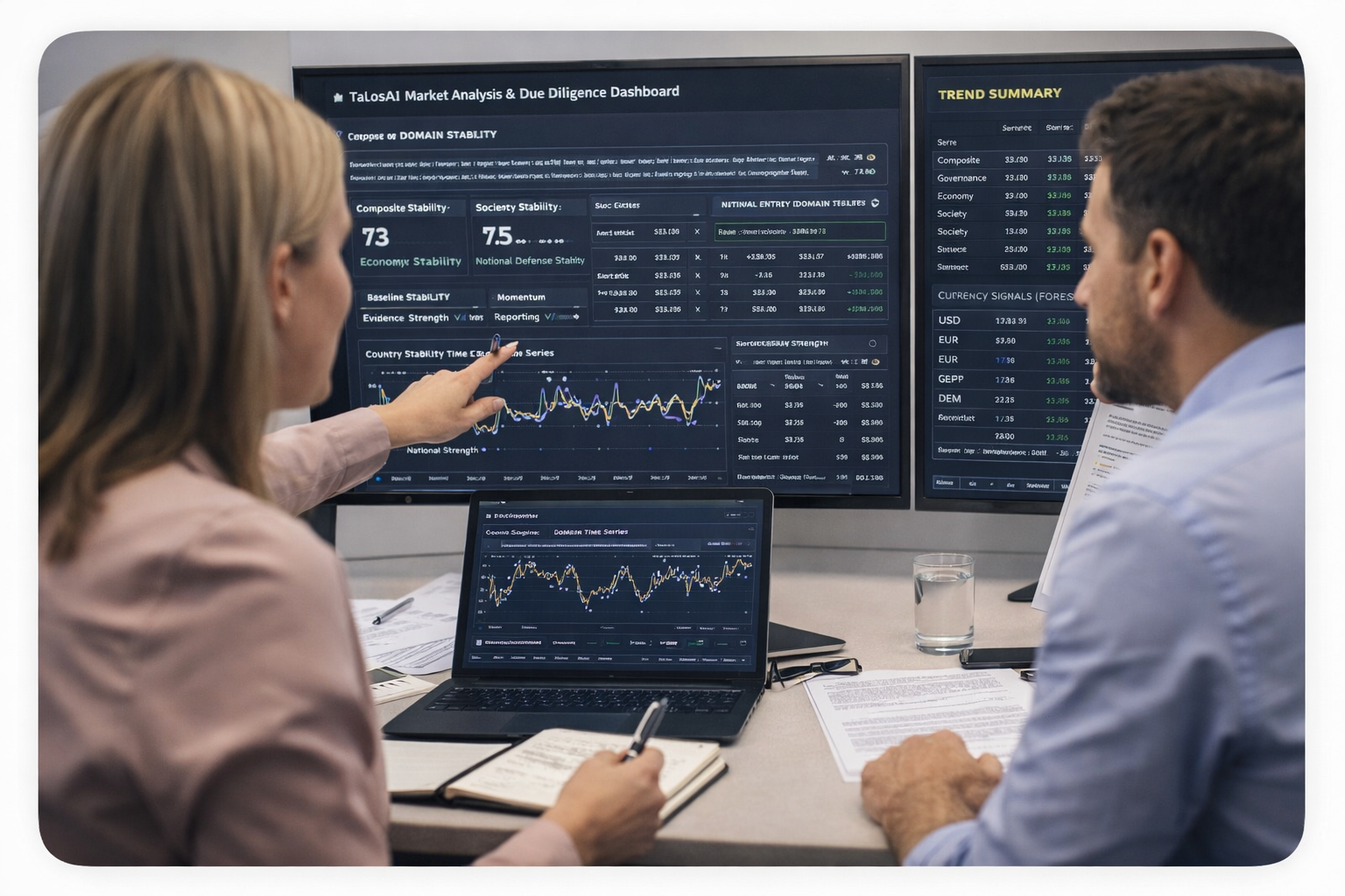 Talosai portfolio exposure and country concentration risk dashboard