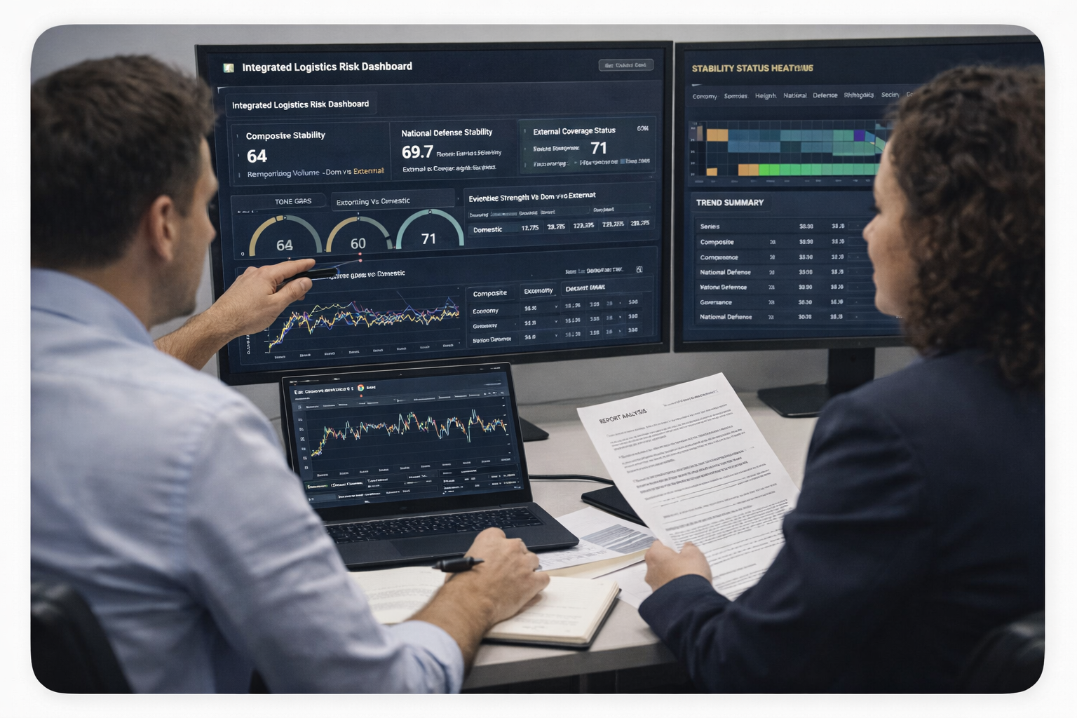 Talosai supply chain and logistics disruption risk dashboard